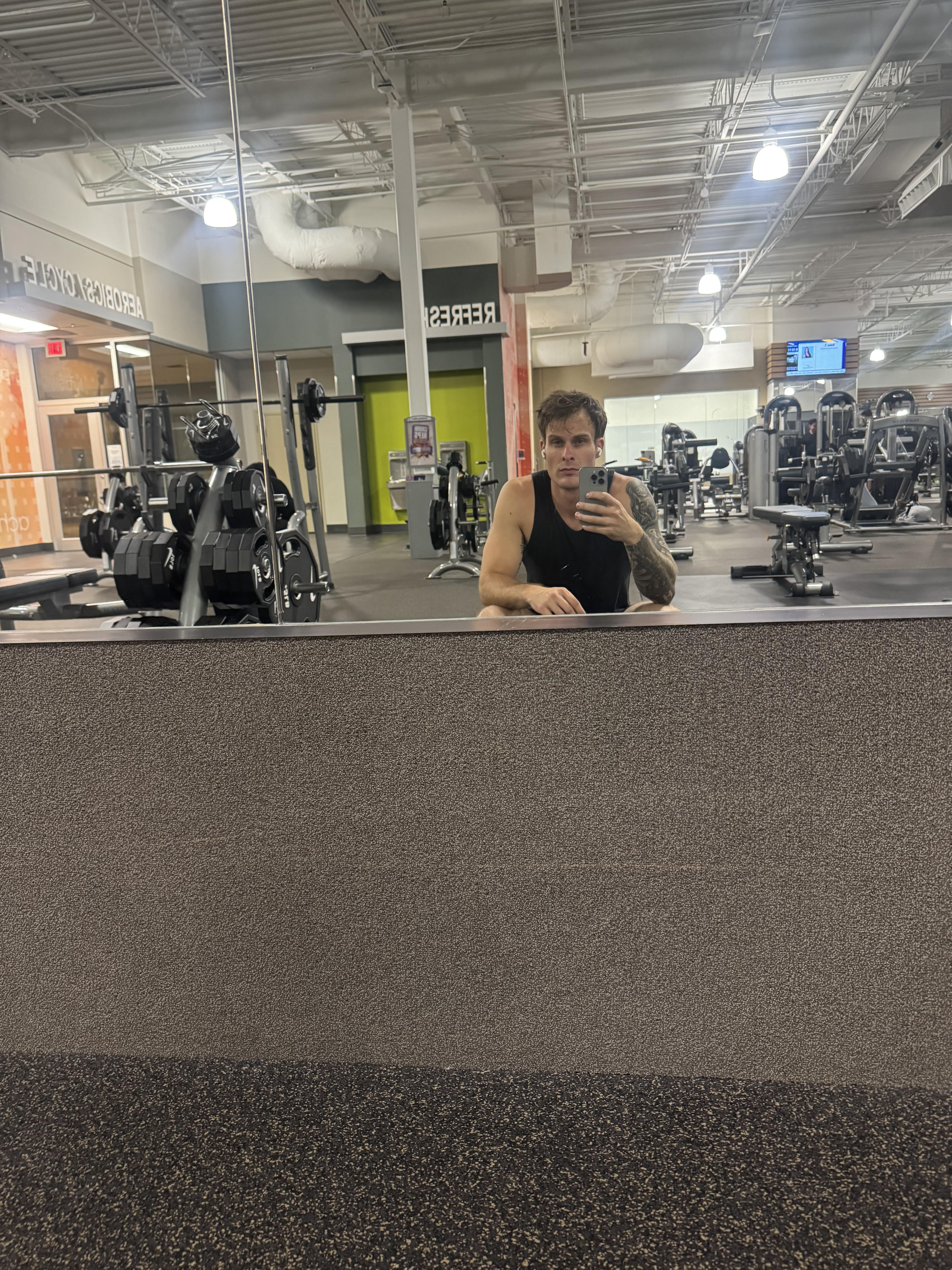 Kevin training at the gym