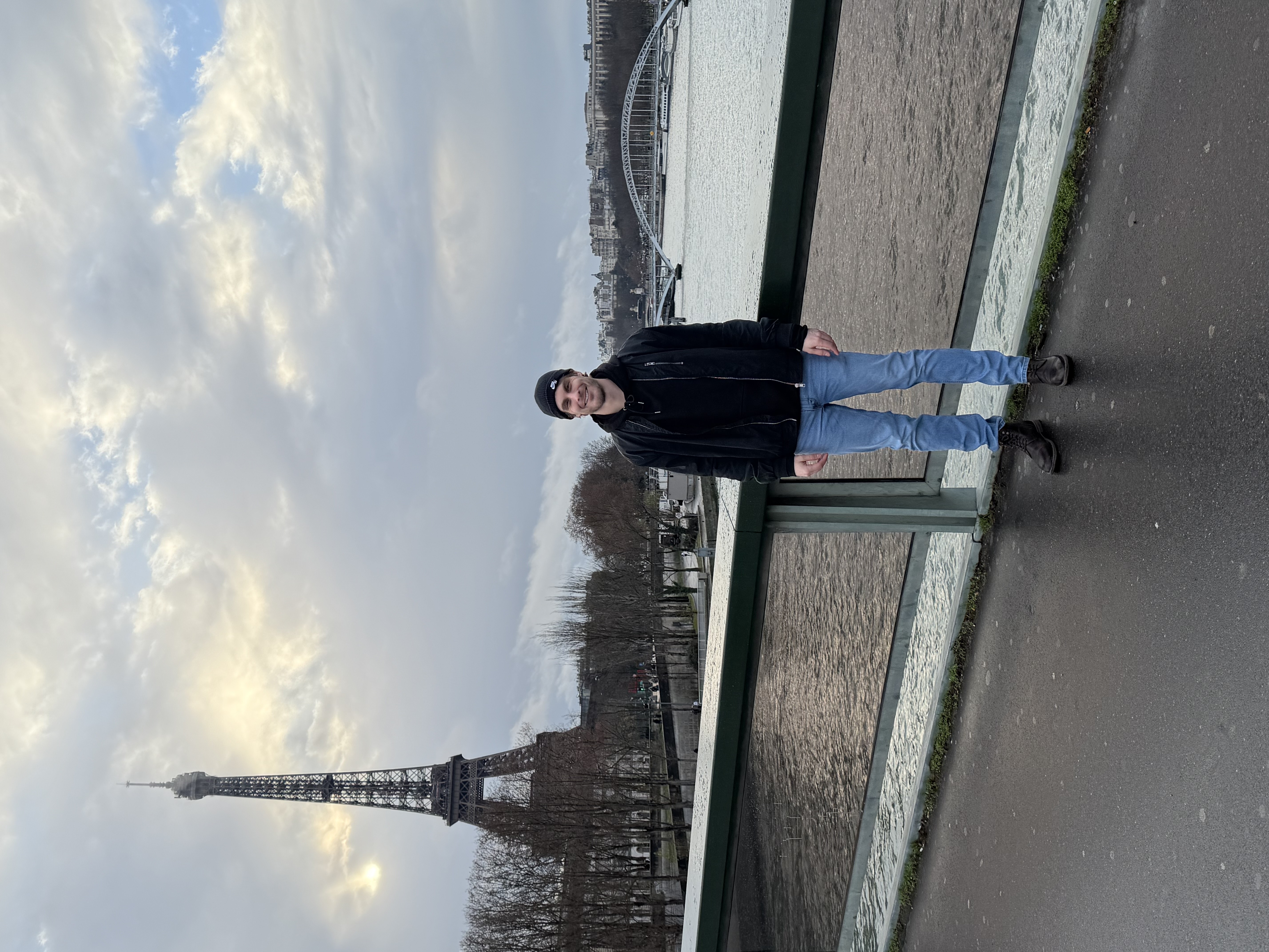 Kevin in Paris by the Seine